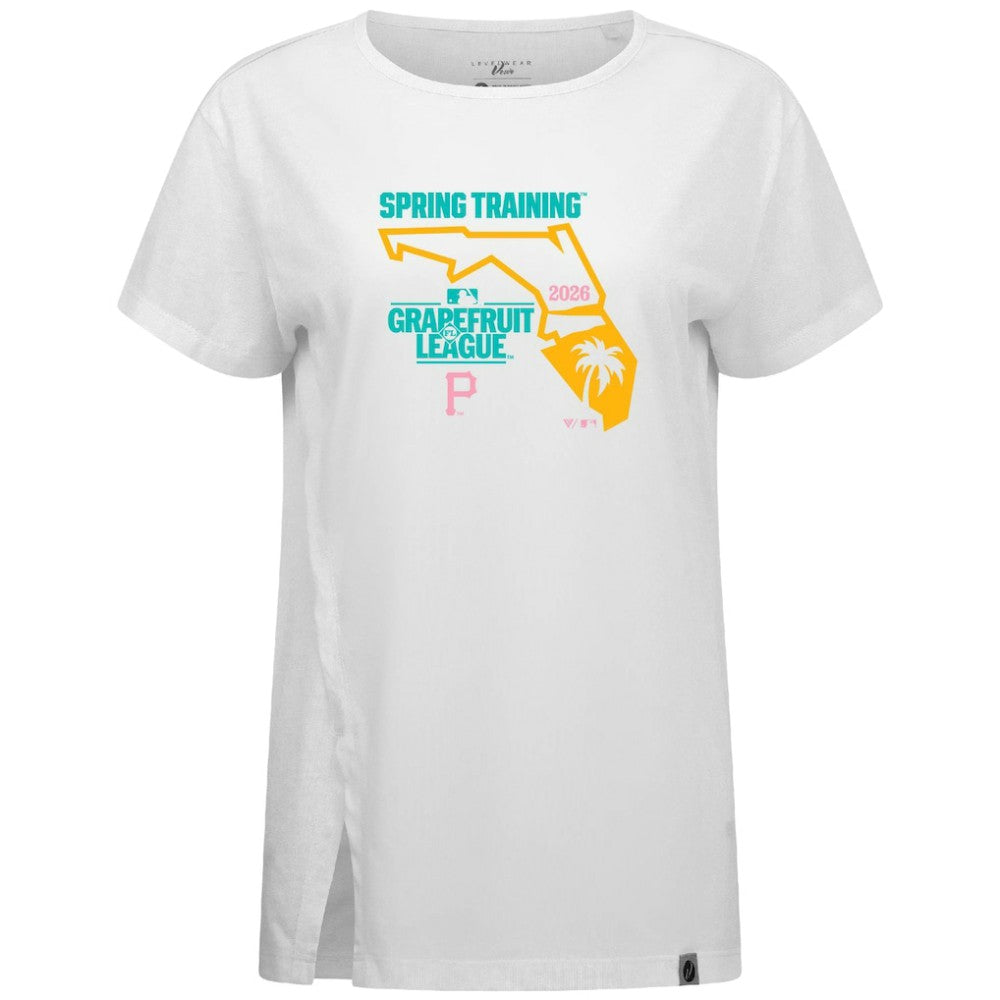 Pittsburgh Pirates Levelwear Women's 2026 Spring Training Influx Ball Bold T-Shirt discount