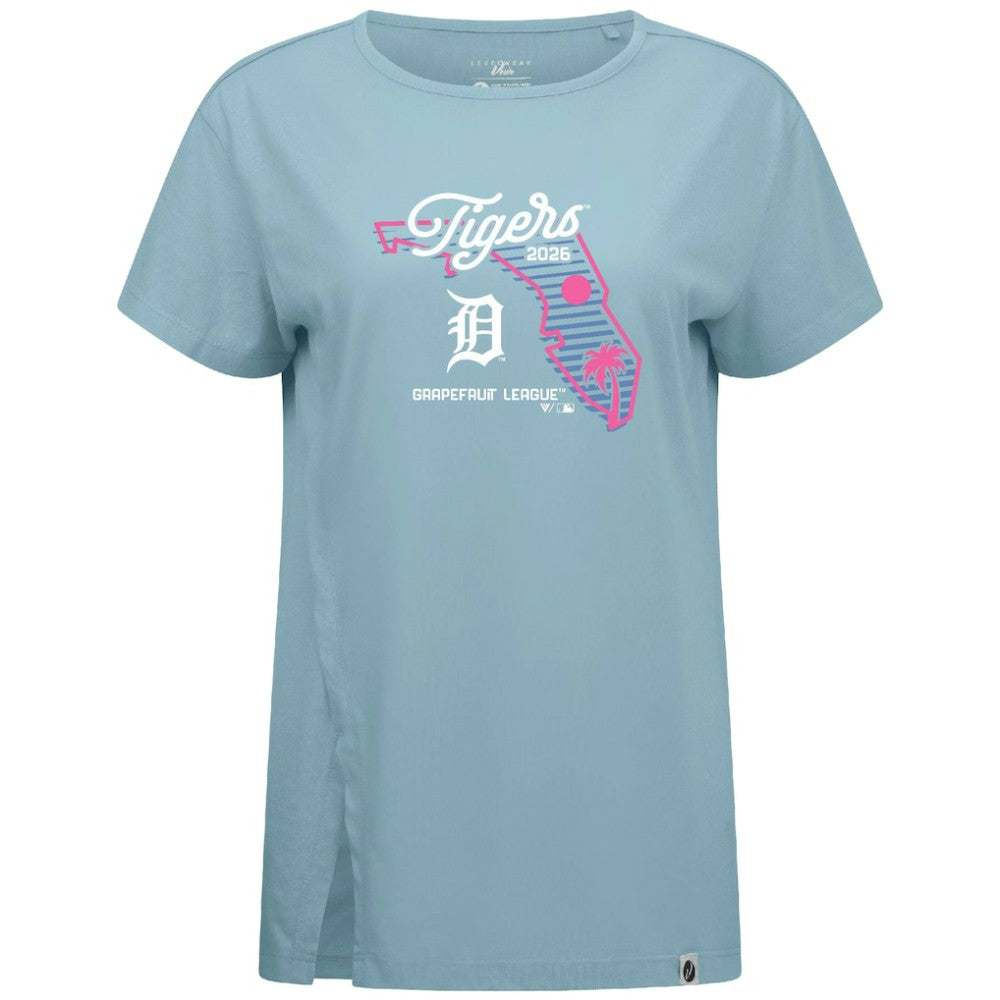 Detroit Tigers Levelwear Women's Influx Spring Training Sunrise Bold T-Shirt for sale