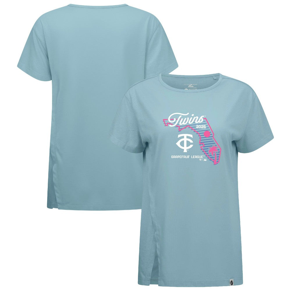 Minnesota Twins Levelwear Women's Influx Spring Training Sunrise Bold T-Shirt On Sale