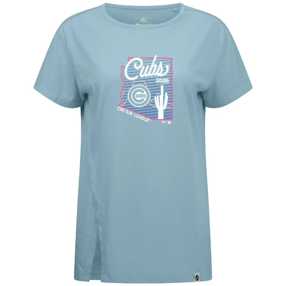 Chicago Cubs Levelwear Women's Influx Spring Training Sunrise Bold T-Shirt On Sale