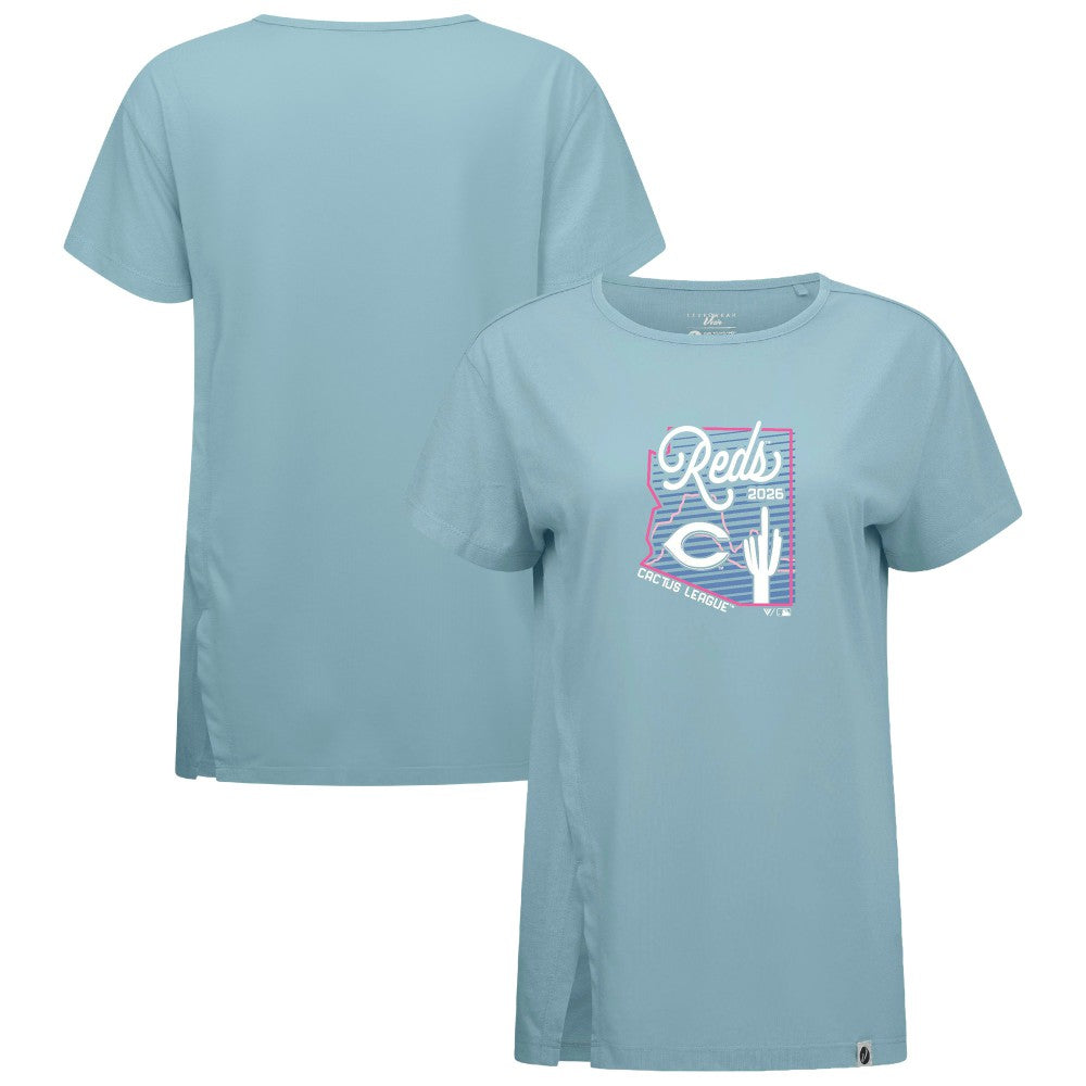 Cincinnati Reds Levelwear Women's Influx Spring Training Sunrise Bold T-Shirt On Sale