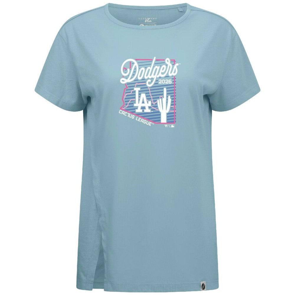 Los Angeles Dodgers Levelwear Women's Influx Spring Training Sunrise Bold T-Shirt for sale