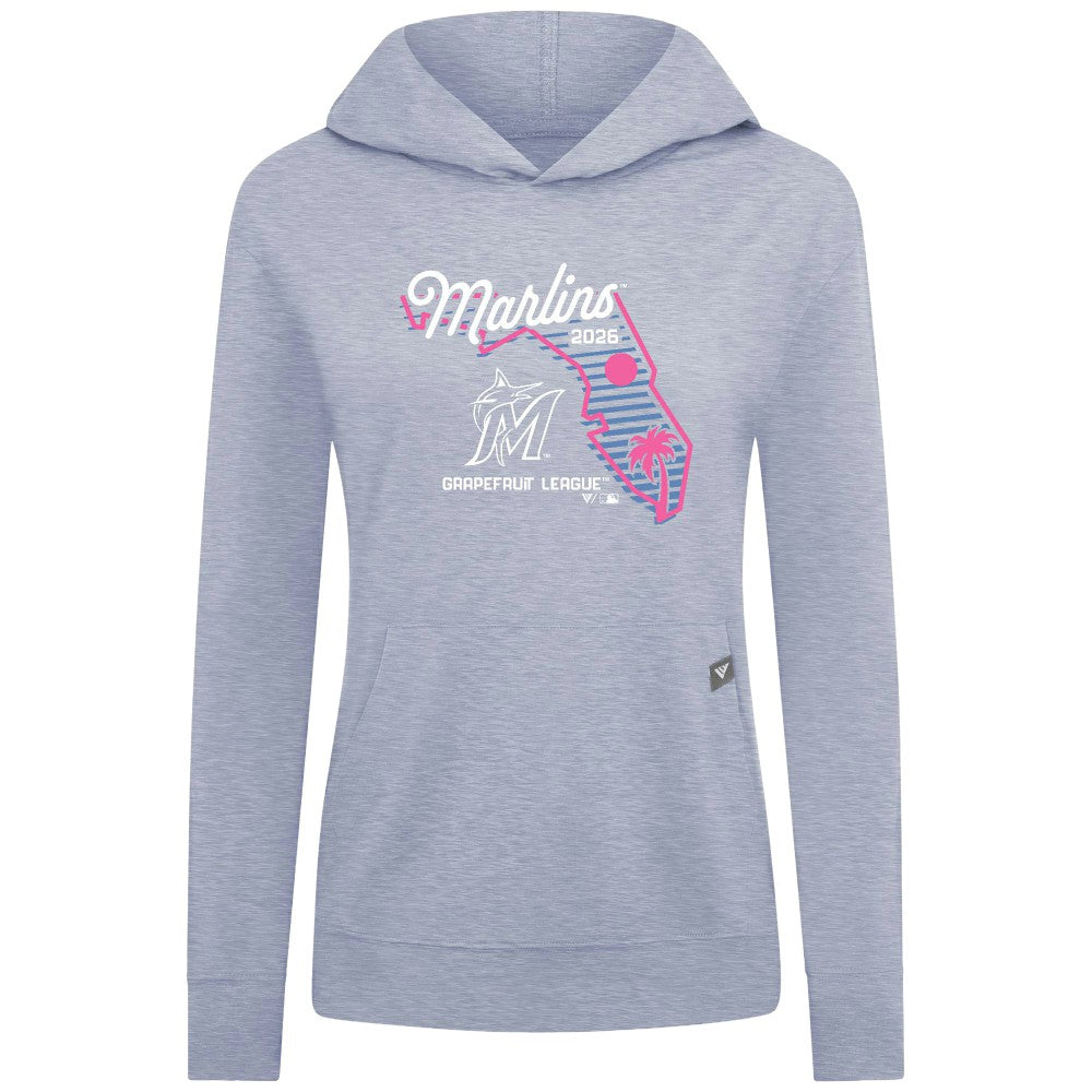 Miami Marlins Levelwear Women's Relay Spring Training Sunrise Bold Hoodie Sale