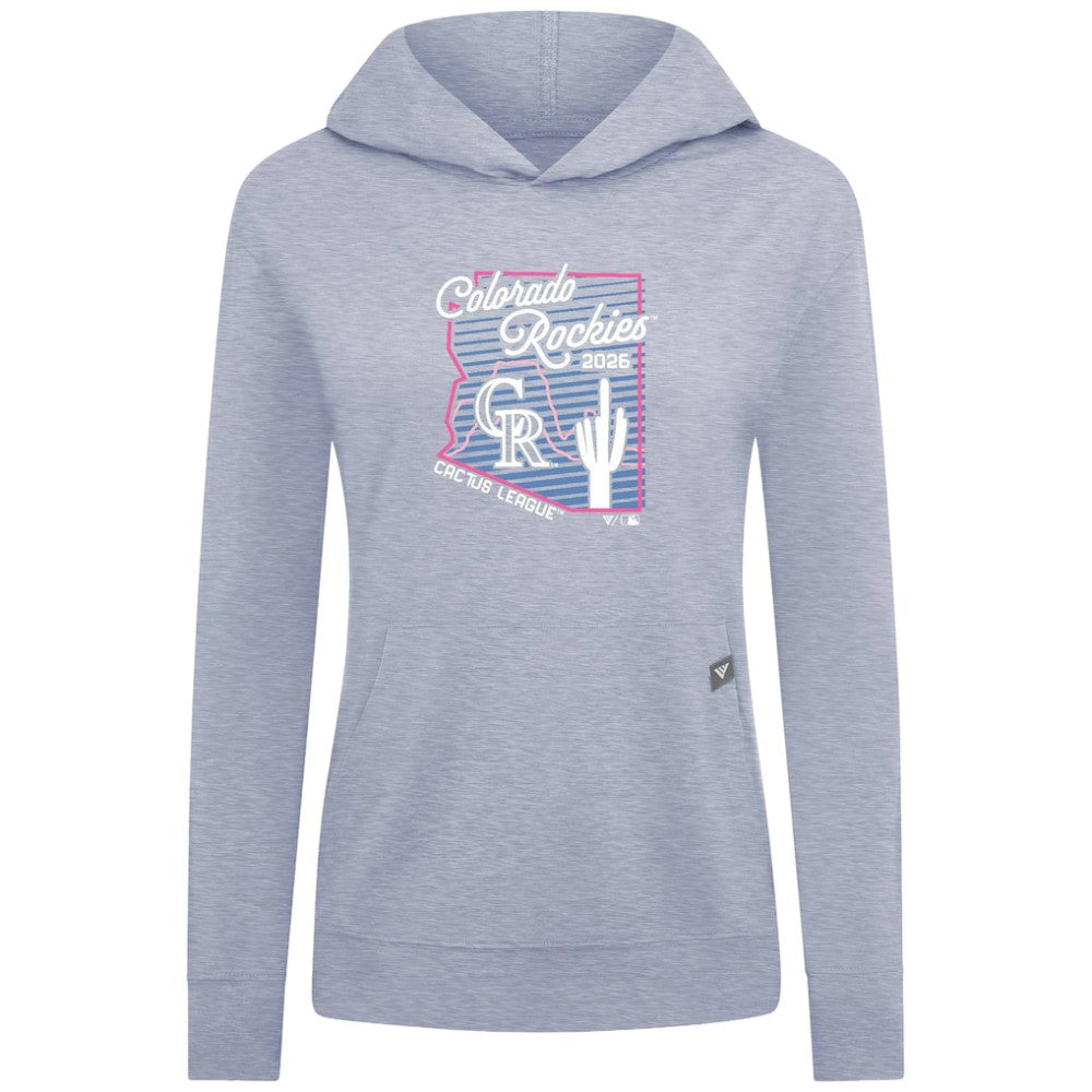 Colorado Rockies Levelwear Women's Relay Spring Training Sunrise Bold Hoodie Lifestyle