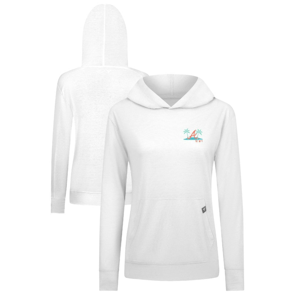 Atlanta Braves Levelwear Women's Relay Spring Break Panoramic Bold Hoodie On Sale