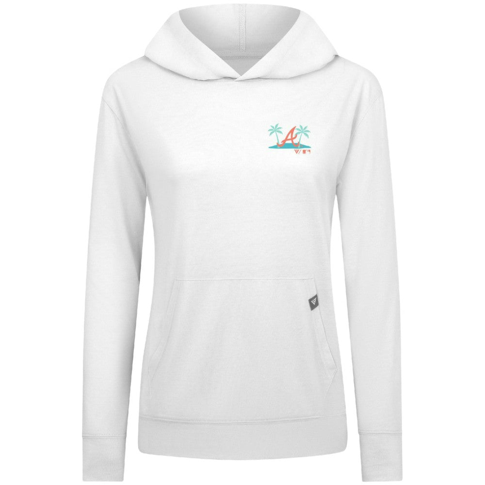 Atlanta Braves Levelwear Women's Relay Spring Break Panoramic Bold Hoodie On Sale