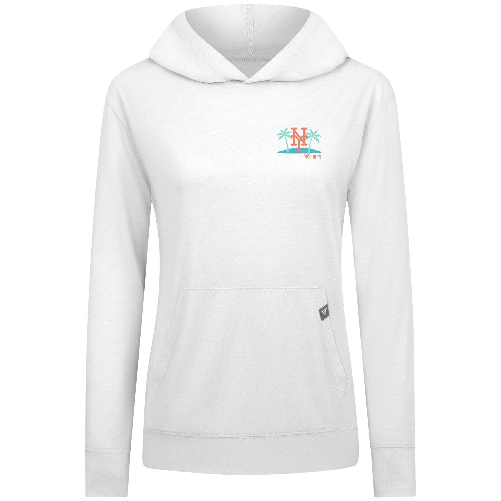New York Mets Levelwear Women's Relay Spring Break Panoramic Bold Hoodie On Sale