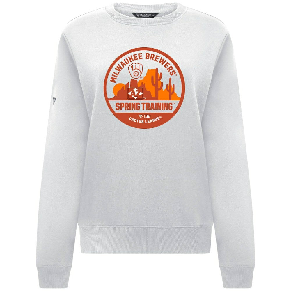 Milwaukee Brewers Levelwear Women's Yvette Spring Training Badge Bold Sweatshirt Lifestyle