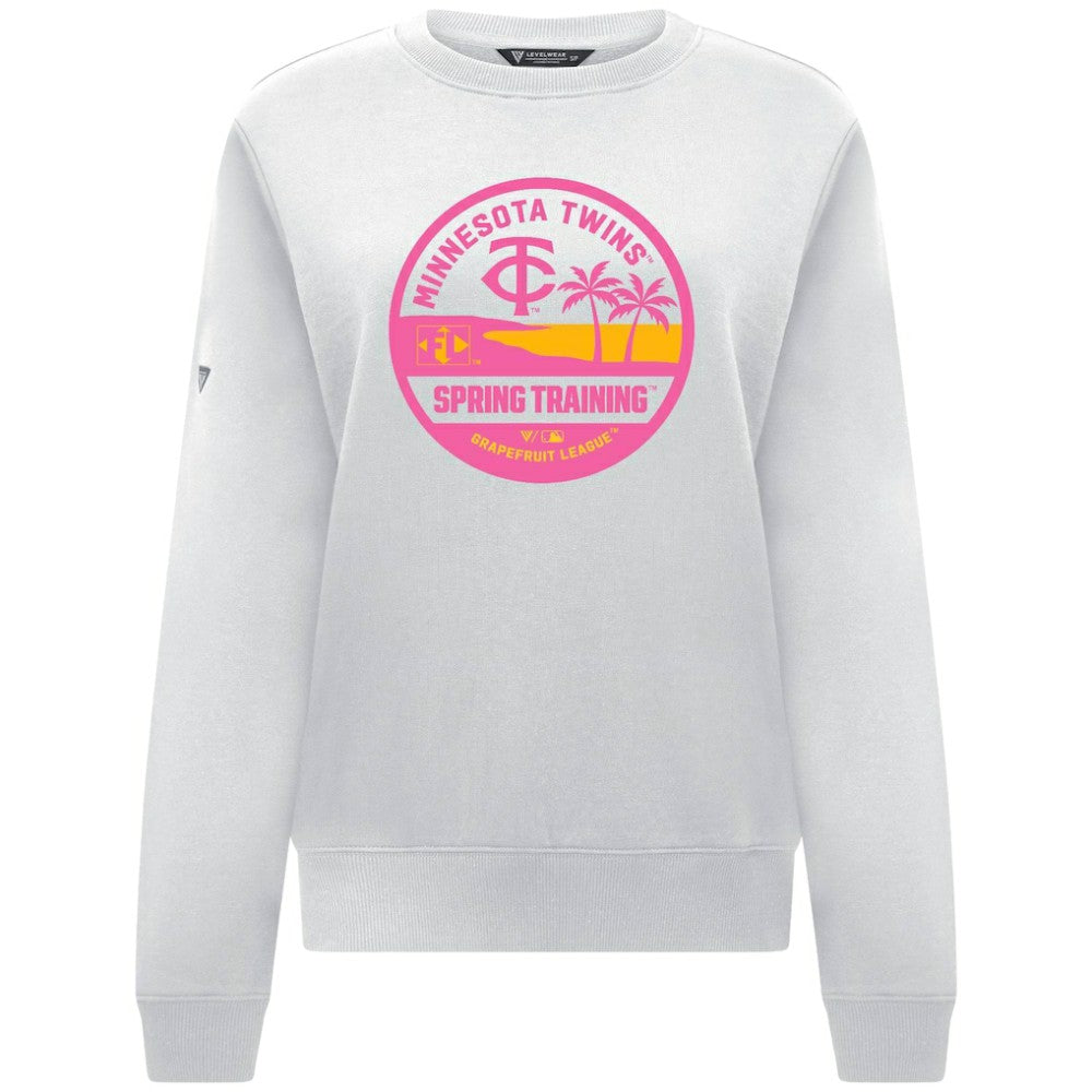 Minnesota Twins Levelwear Women's Yvette Spring Training Badge Bold Sweatshirt Online