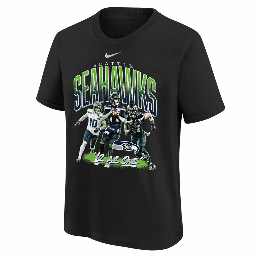 Seattle Seahawks Youth 12 As One T-Shirt Black - Nike