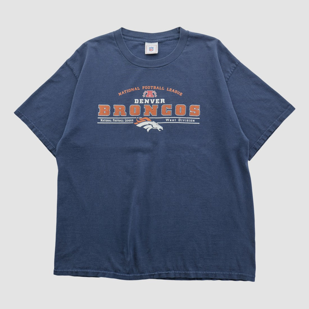 Denver Broncos NFL 2000s T-shirt Navy Vintage - Fanatics