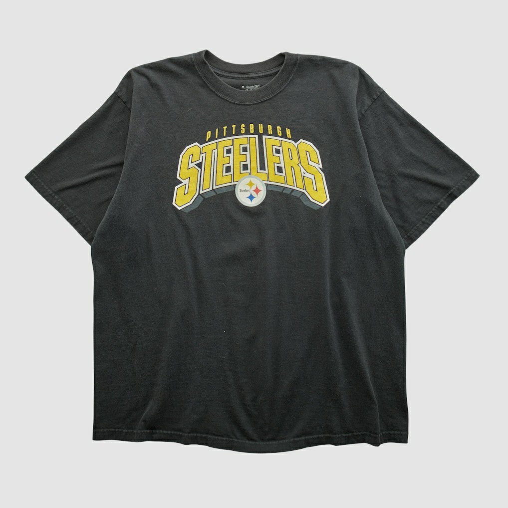 Pittsburgh Steelers Reebok 2000s T-shirt Black Vintage - Fanatics