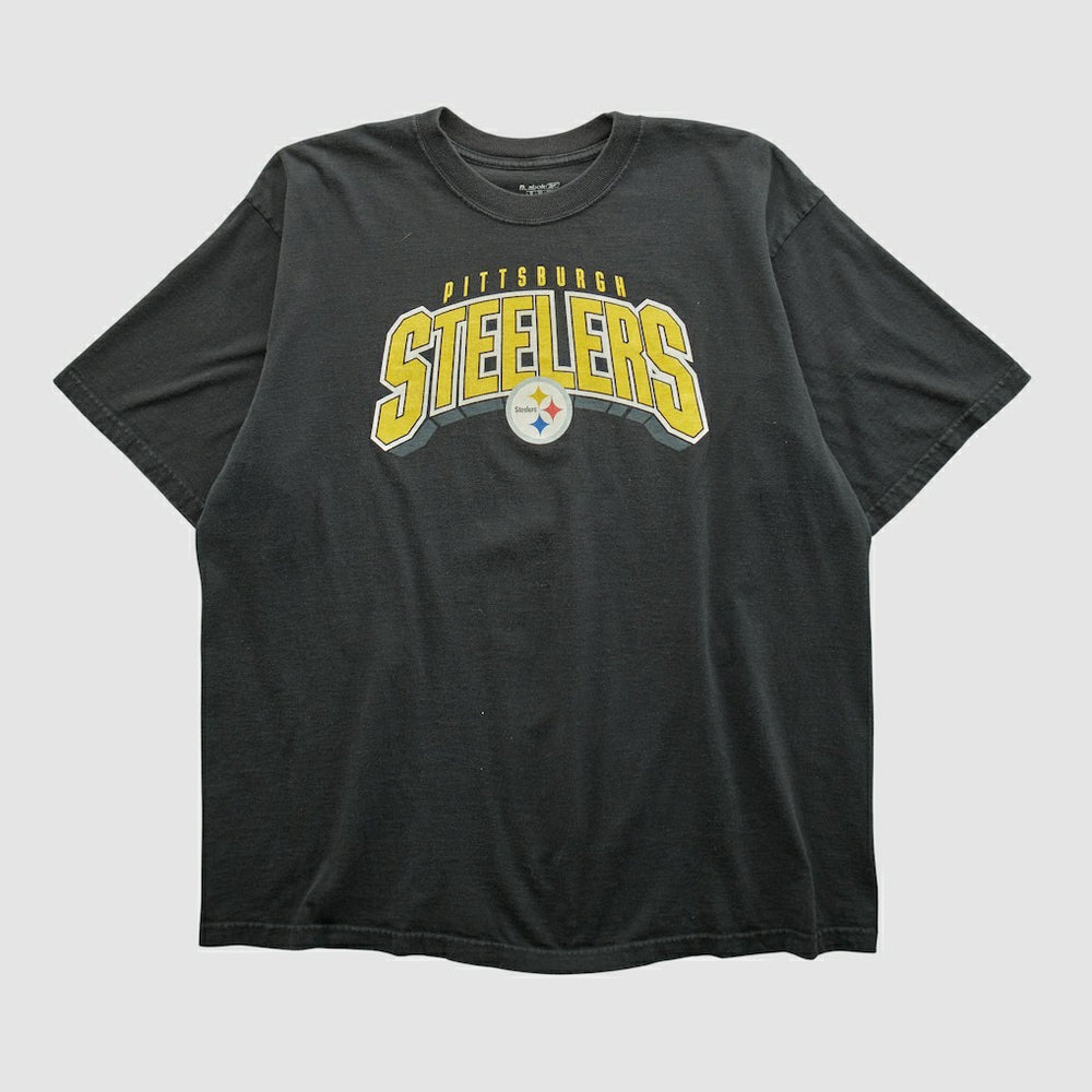 Pittsburgh Steelers Reebok 2000s T-shirt Black Vintage - Fanatics
