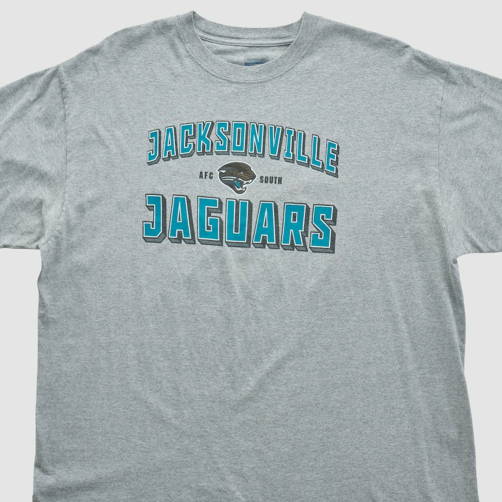Jacksonville Jaguars Reebok 2000s T-shirt Heather Gray Vintage - Fanatics