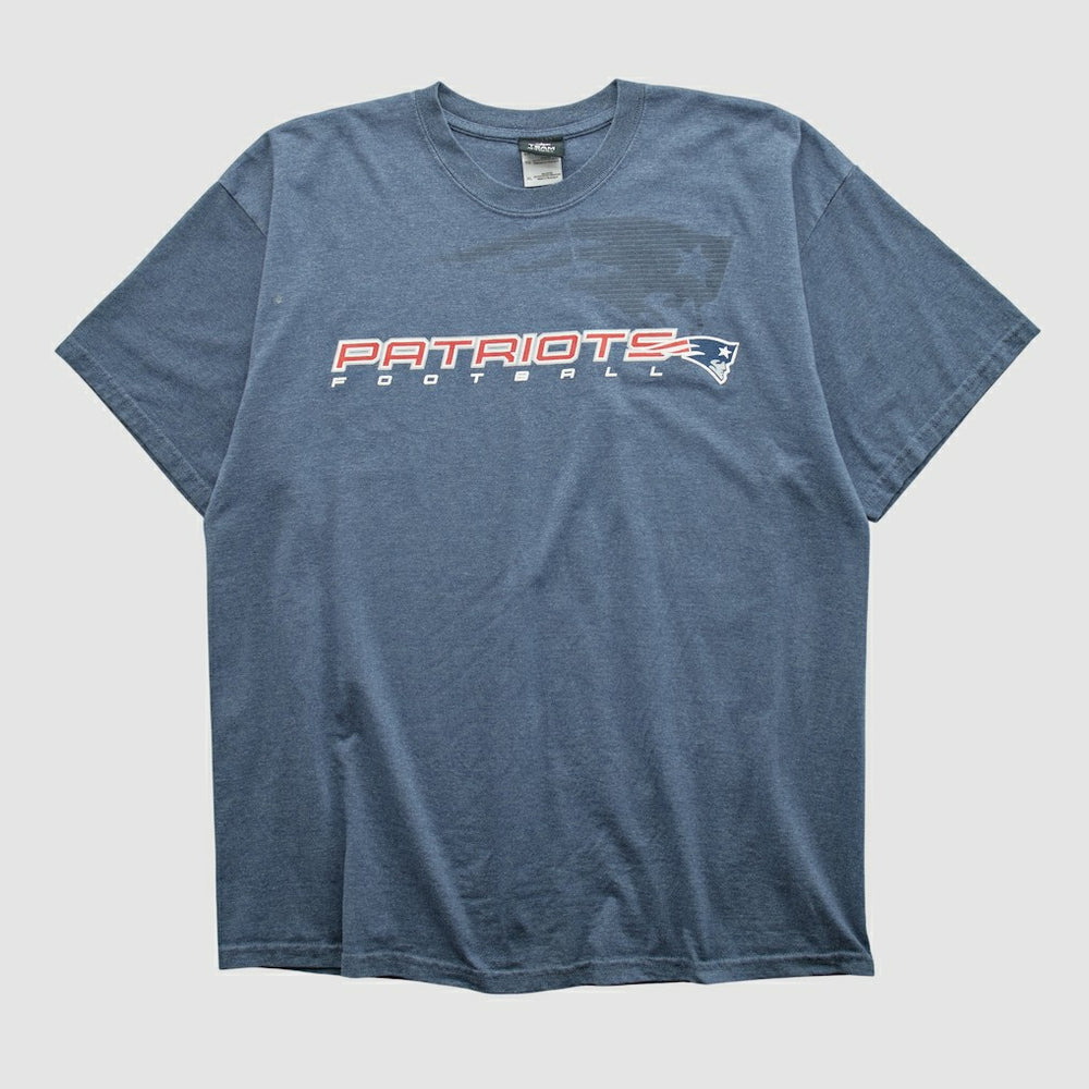 New England Patriots NFL 2010s T-shirt Blue Vintage - Fanatics