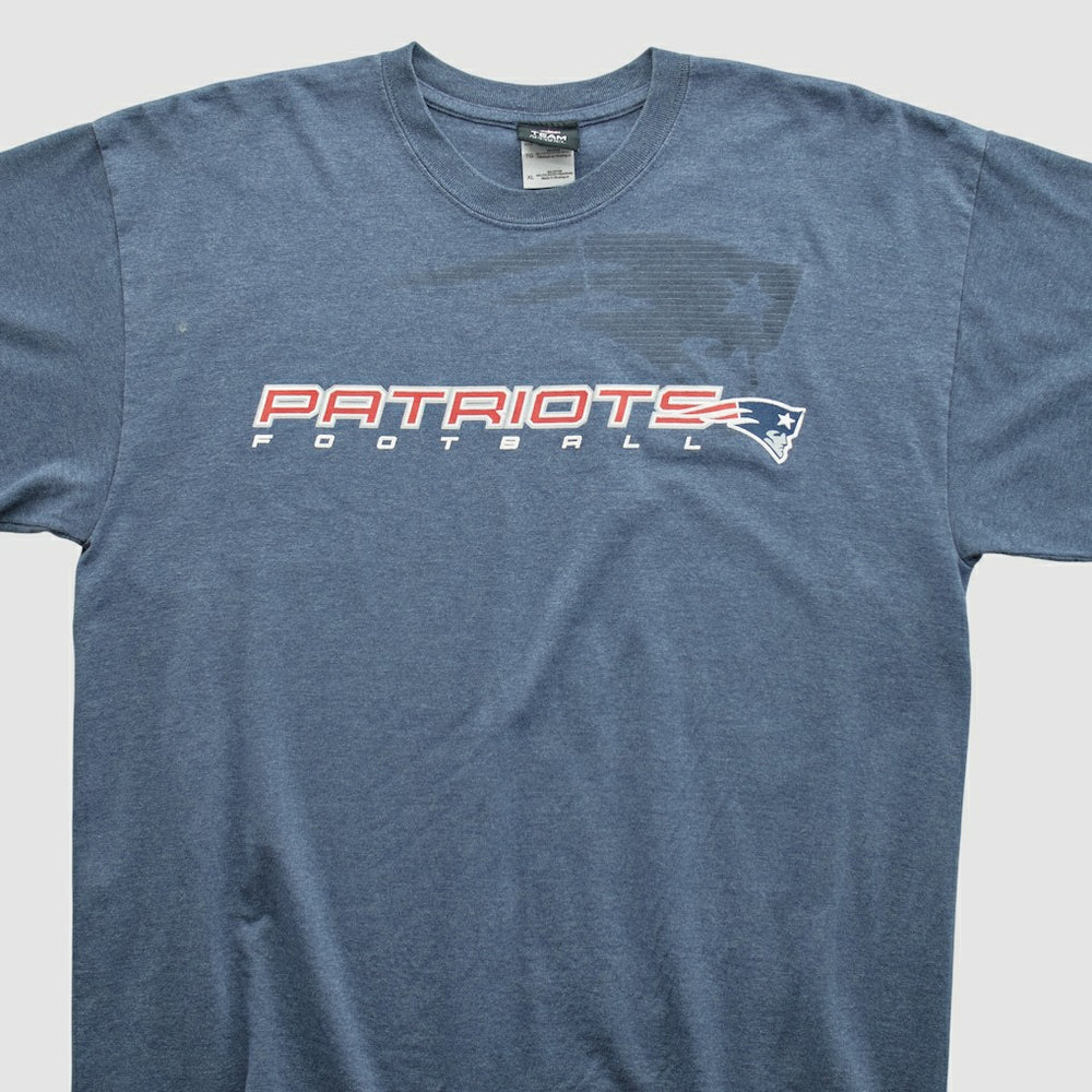 New England Patriots NFL 2010s T-shirt Blue Vintage - Fanatics