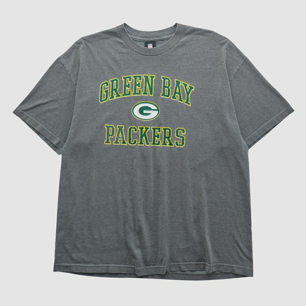 Green Bay Packers NFL 2010s T-shirt Dark Heather Gray Vintage - Fanatics