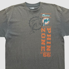 Miami Dolphins NFL 2010s T-shirt Dark Heather Gray Vintage - Fanatics