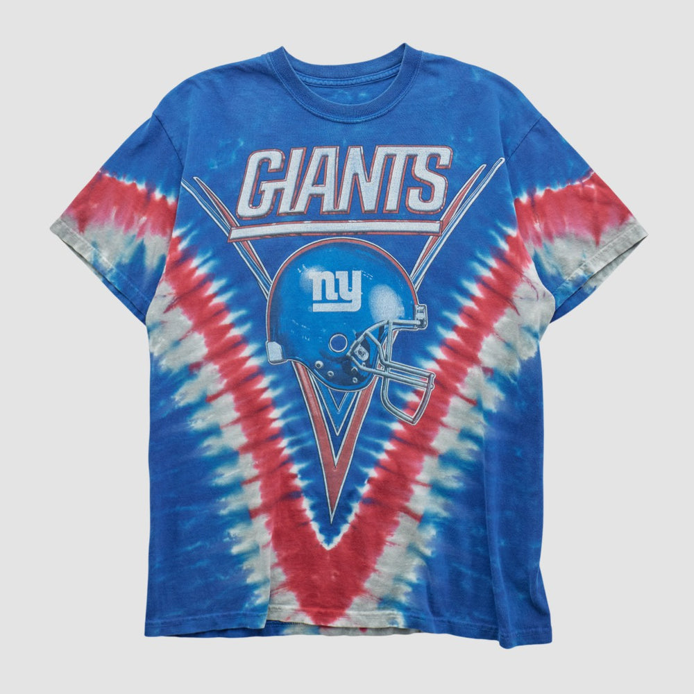 New York Giants Majestic 2000s T-shirt Blue Vintage - Fanatics