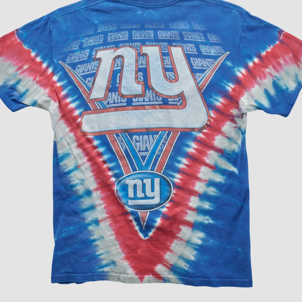 New York Giants Majestic 2000s T-shirt Blue Vintage - Fanatics