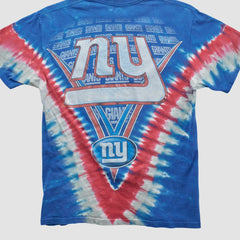 New York Giants Majestic 2000s T-shirt Blue Vintage - Fanatics