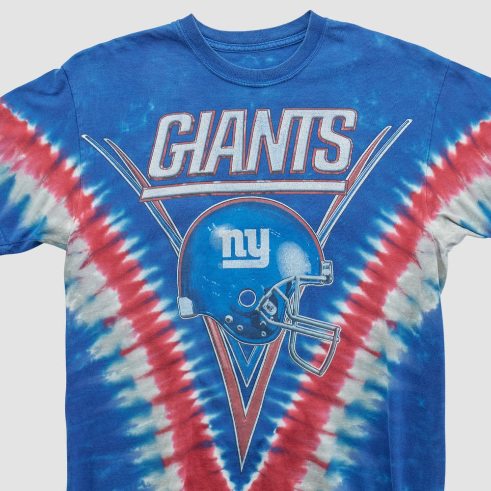 New York Giants Majestic 2000s T-shirt Blue Vintage - Fanatics