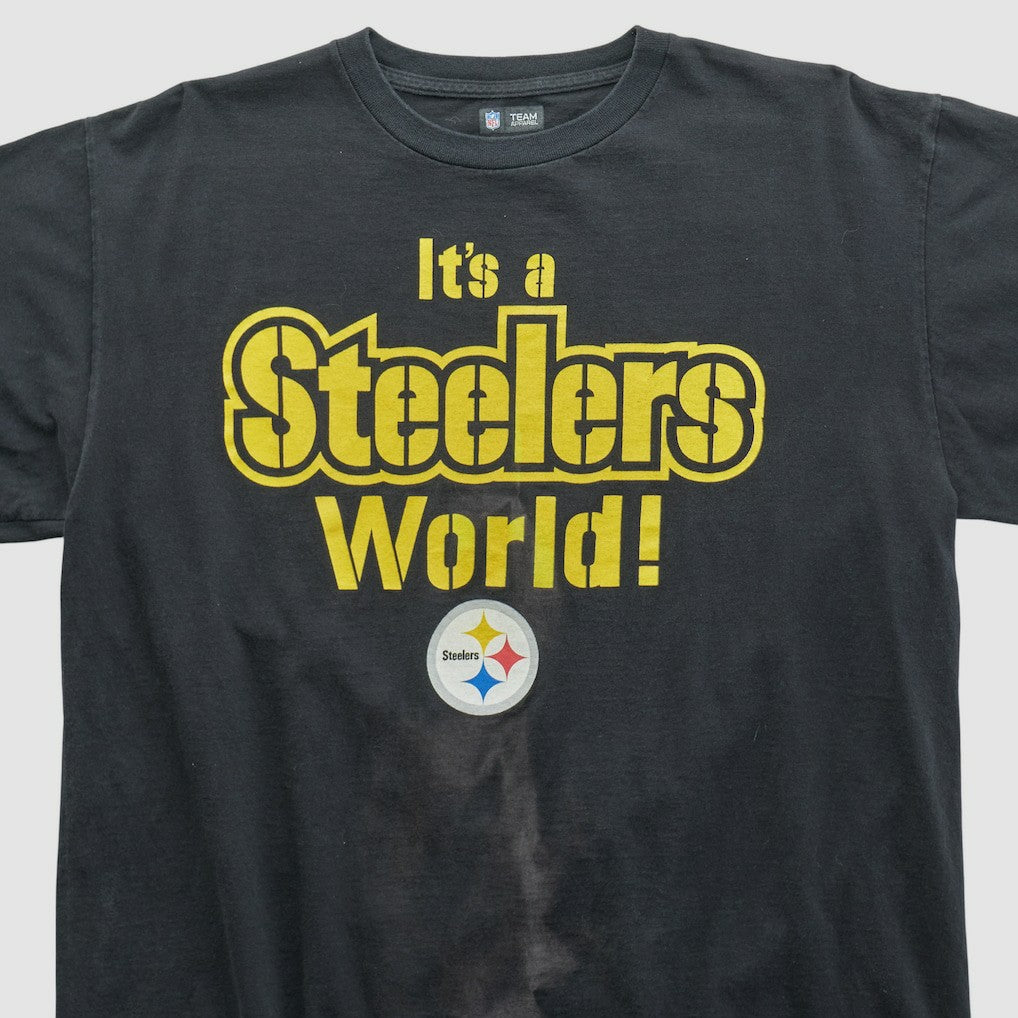 Pittsburgh Steelers NFL 2010s T-shirt Black Vintage - Fanatics