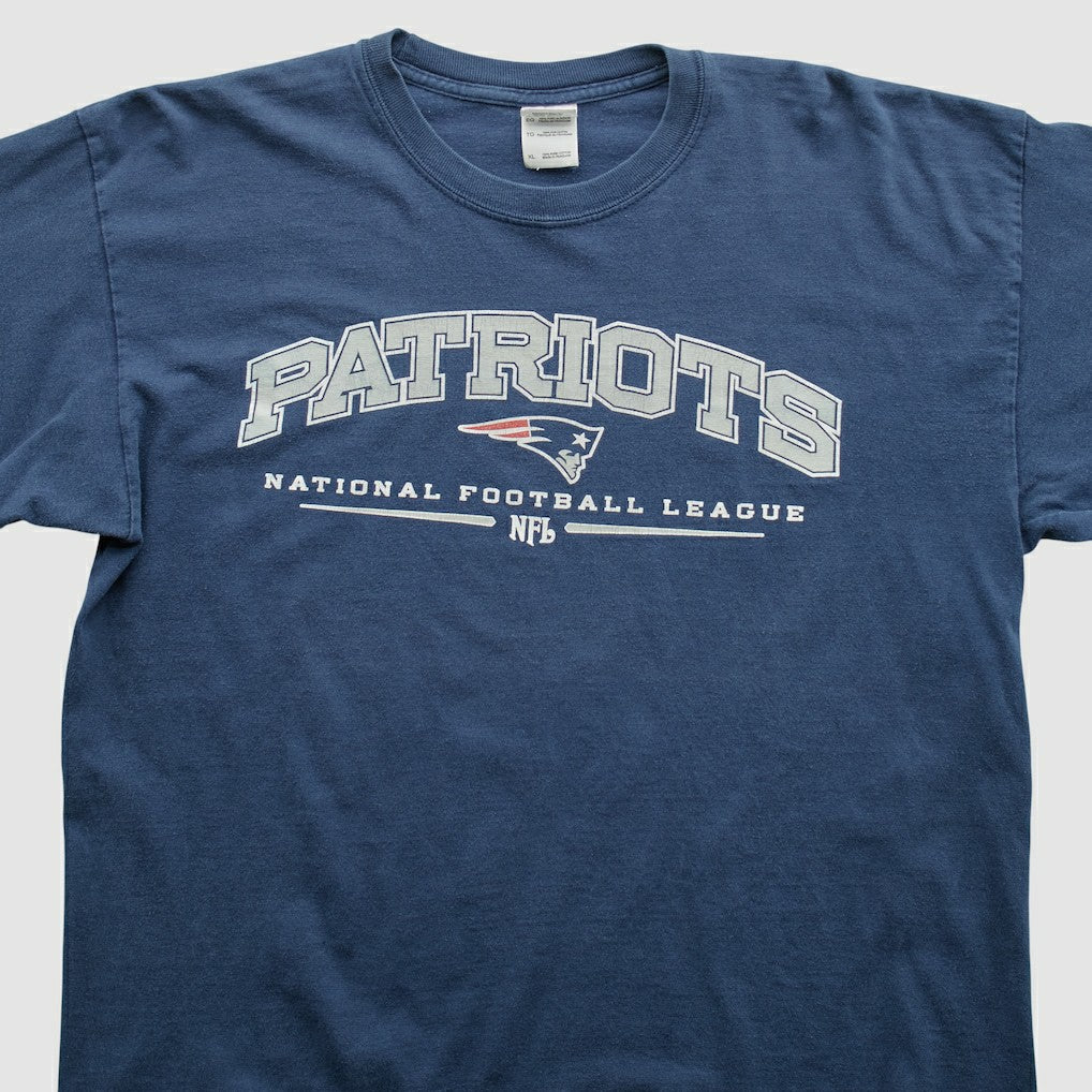 New England Patriots Gildan 2000s Long Sleeve T-shirt Navy Vintage - Fanatics