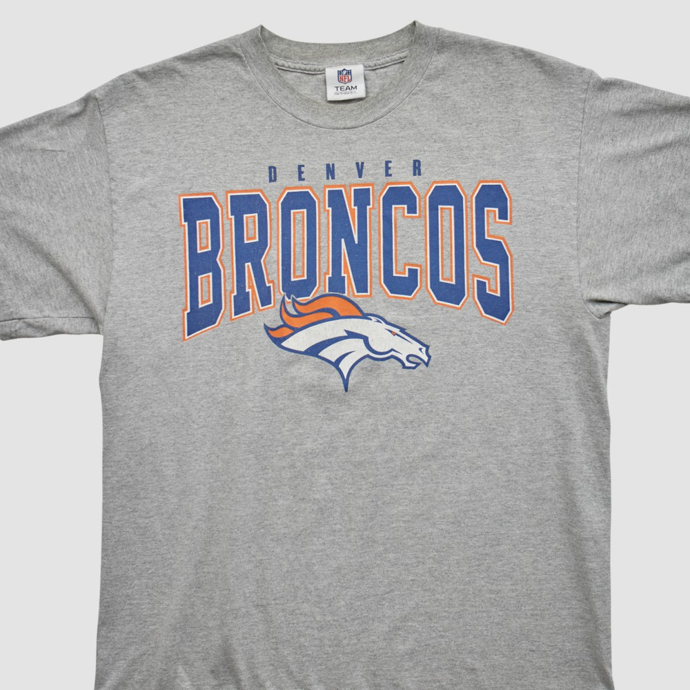 Denver Broncos NFL 2010s T-shirt Heather Gray Vintage - Fanatics