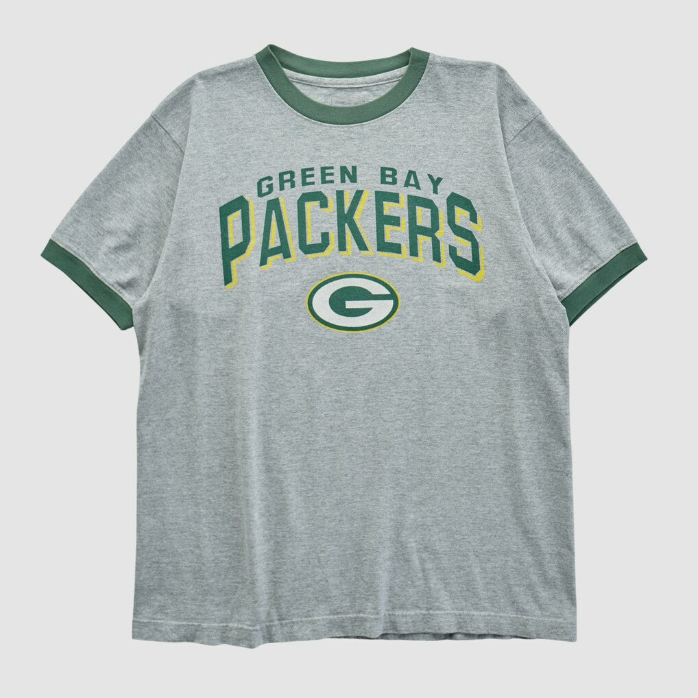 Green Bay Packers Reebok 2000s T-shirt Heather Gray Vintage - Fanatics