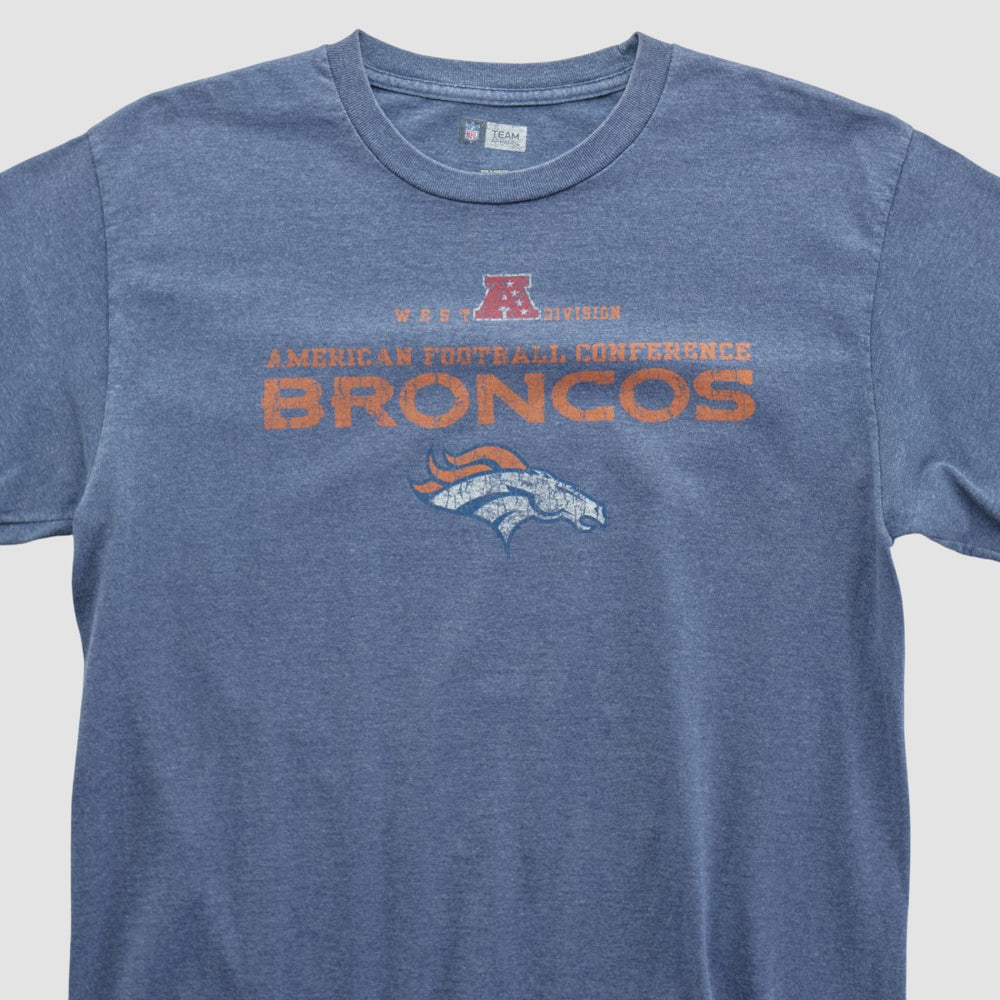 Denver Broncos NFL 2010s T-shirt Blue Vintage - Fanatics