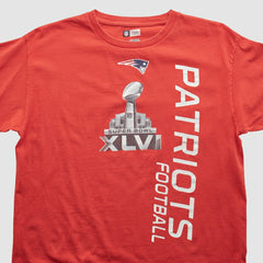 New England Patriots NFL 2012 Long Sleeve T-shirt Red Vintage - Fanatics
