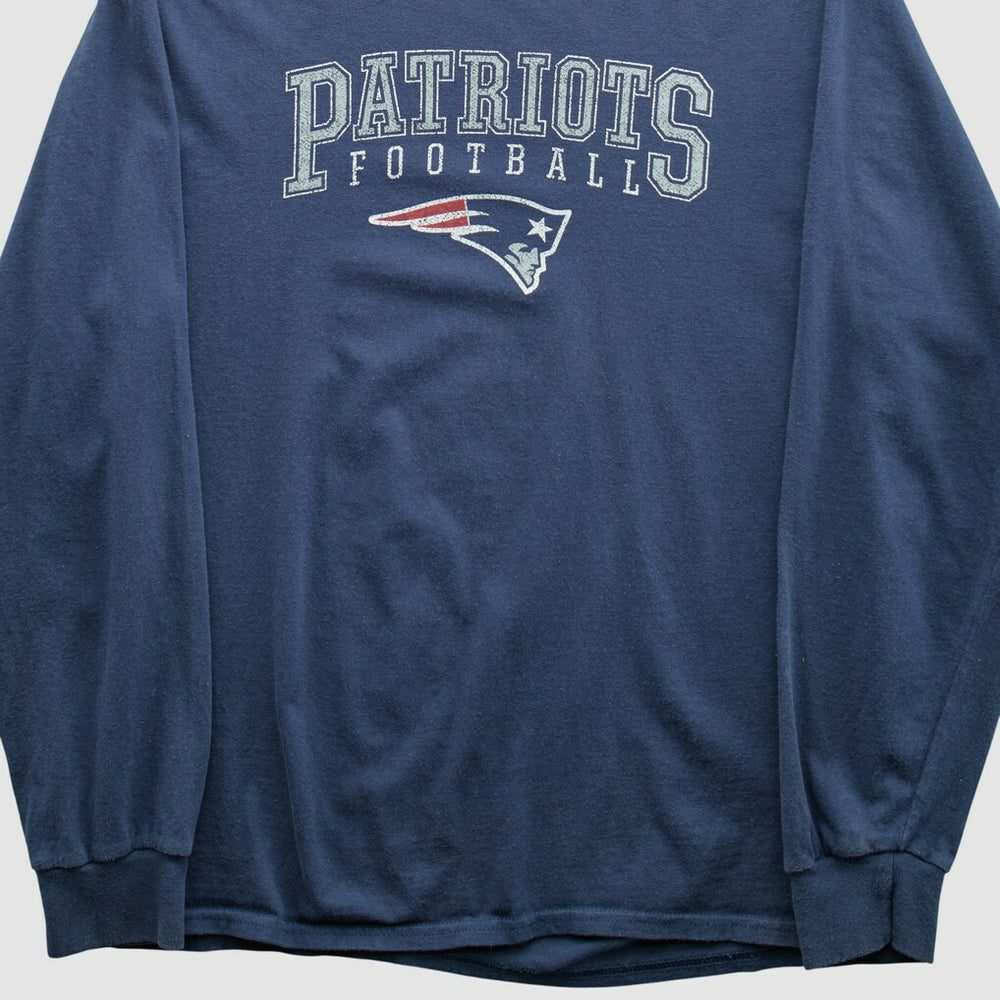New England Patriots NFL 2010s Long Sleeve T-shirt Navy Vintage - Fanatics