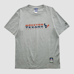 Houston Texans Reebok 2000s T-shirt Heather Gray Vintage - Fanatics