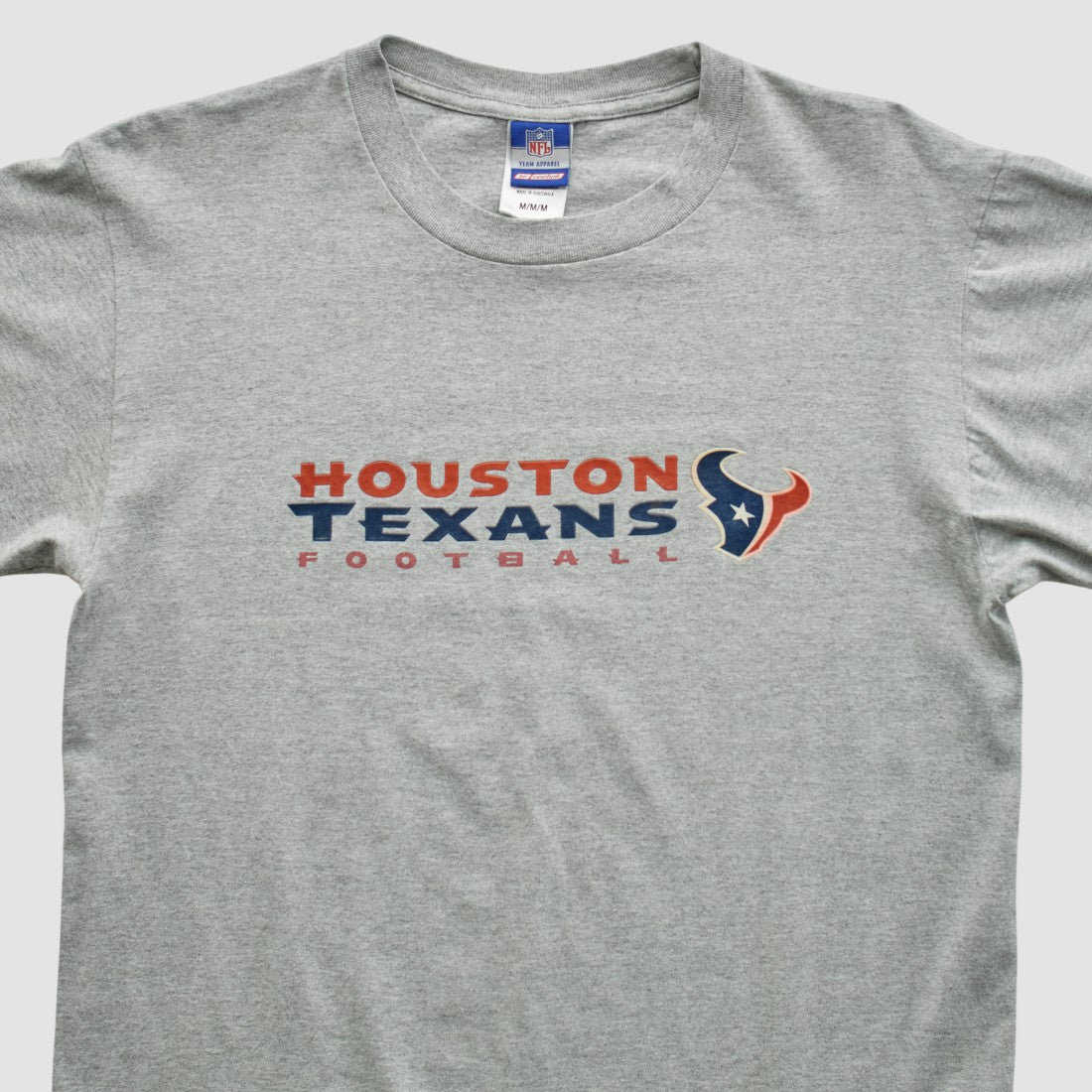Houston Texans Reebok 2000s T-shirt Heather Gray Vintage - Fanatics
