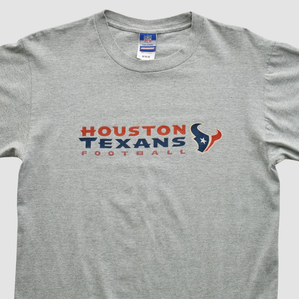 Houston Texans Reebok 2000s T-shirt Heather Gray Vintage - Fanatics