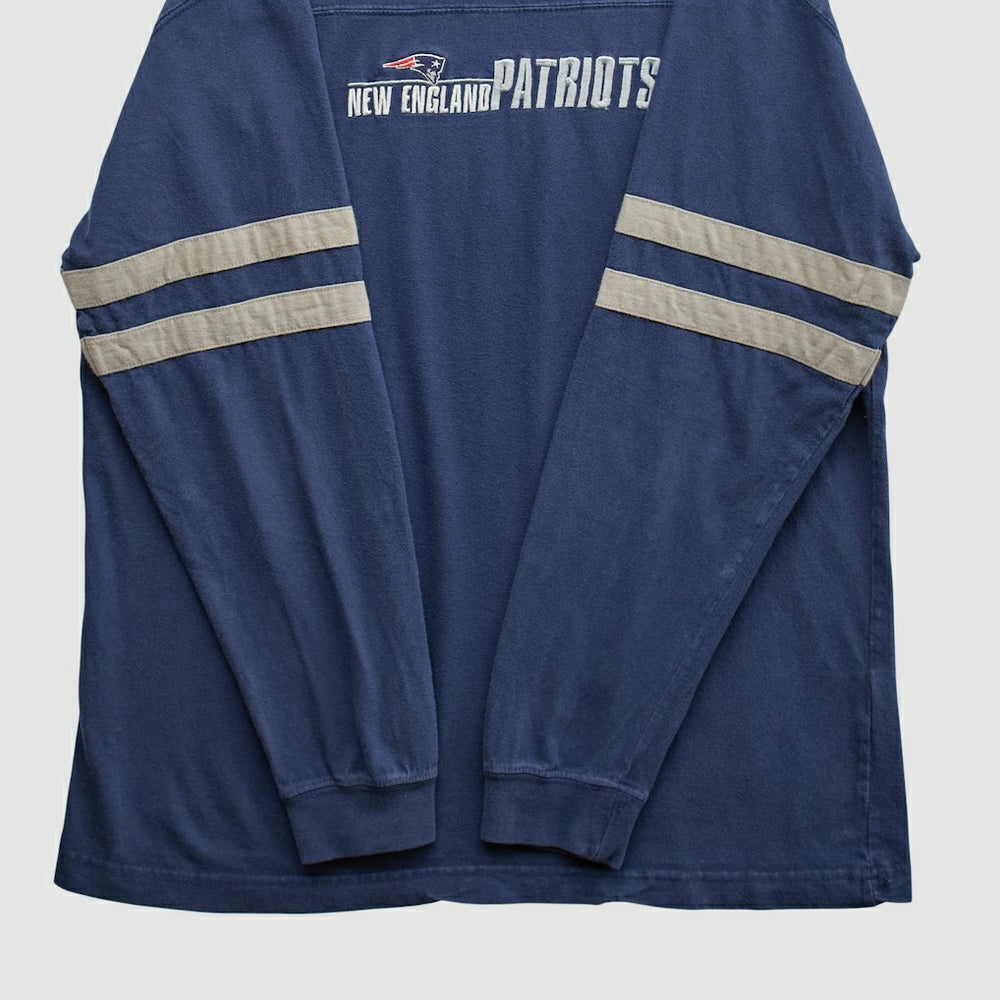 New England Patriots NFL 2000s Long Sleeve T-shirt Navy Vintage - Fanatics