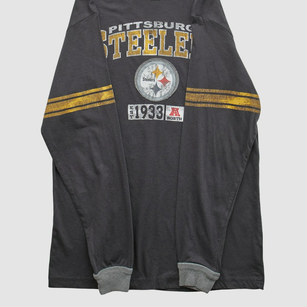 Pittsburgh Steelers NFL 2010s Long Sleeve T-shirt Black Vintage - Fanatics