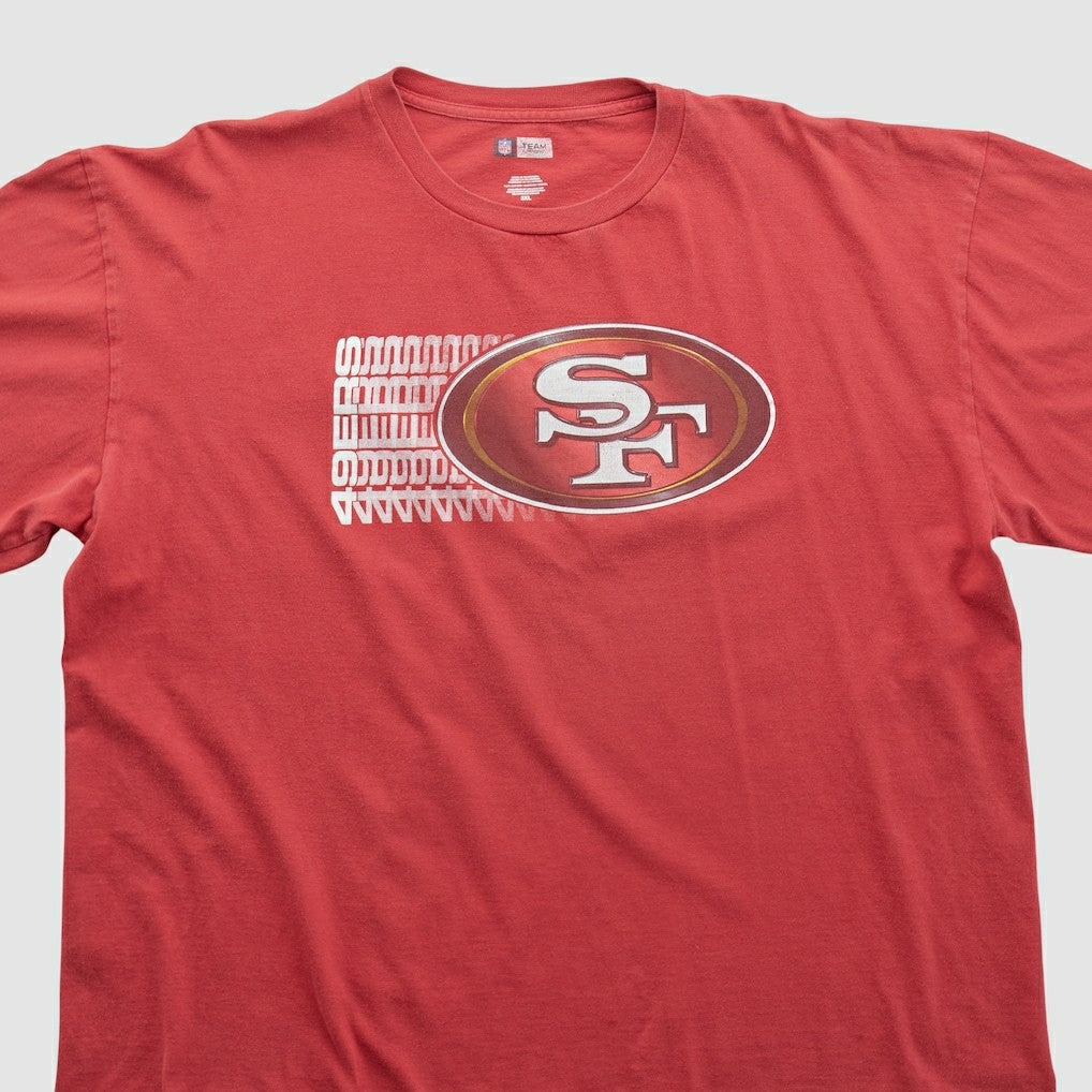 San Francisco 49ers NFL 2000s T-shirt Red Vintage - Fanatics