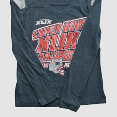Super Bowl XLIX Team Edition Apparel 2015 Long Sleeve T-shirt Navy Vintage - Fanatics