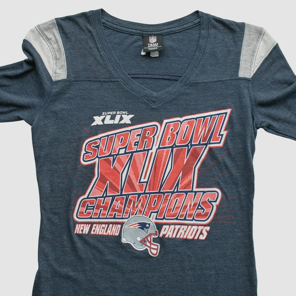 Super Bowl XLIX Team Edition Apparel 2015 Long Sleeve T-shirt Navy Vintage - Fanatics