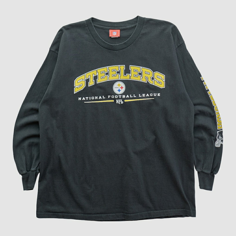Pittsburgh Steelers NFL 2000s Long Sleeve T-shirt Black Vintage - Fanatics