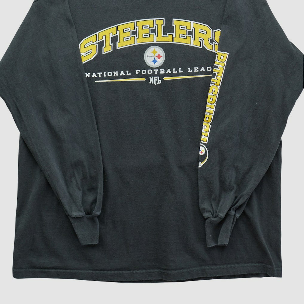 Pittsburgh Steelers NFL 2000s Long Sleeve T-shirt Black Vintage - Fanatics