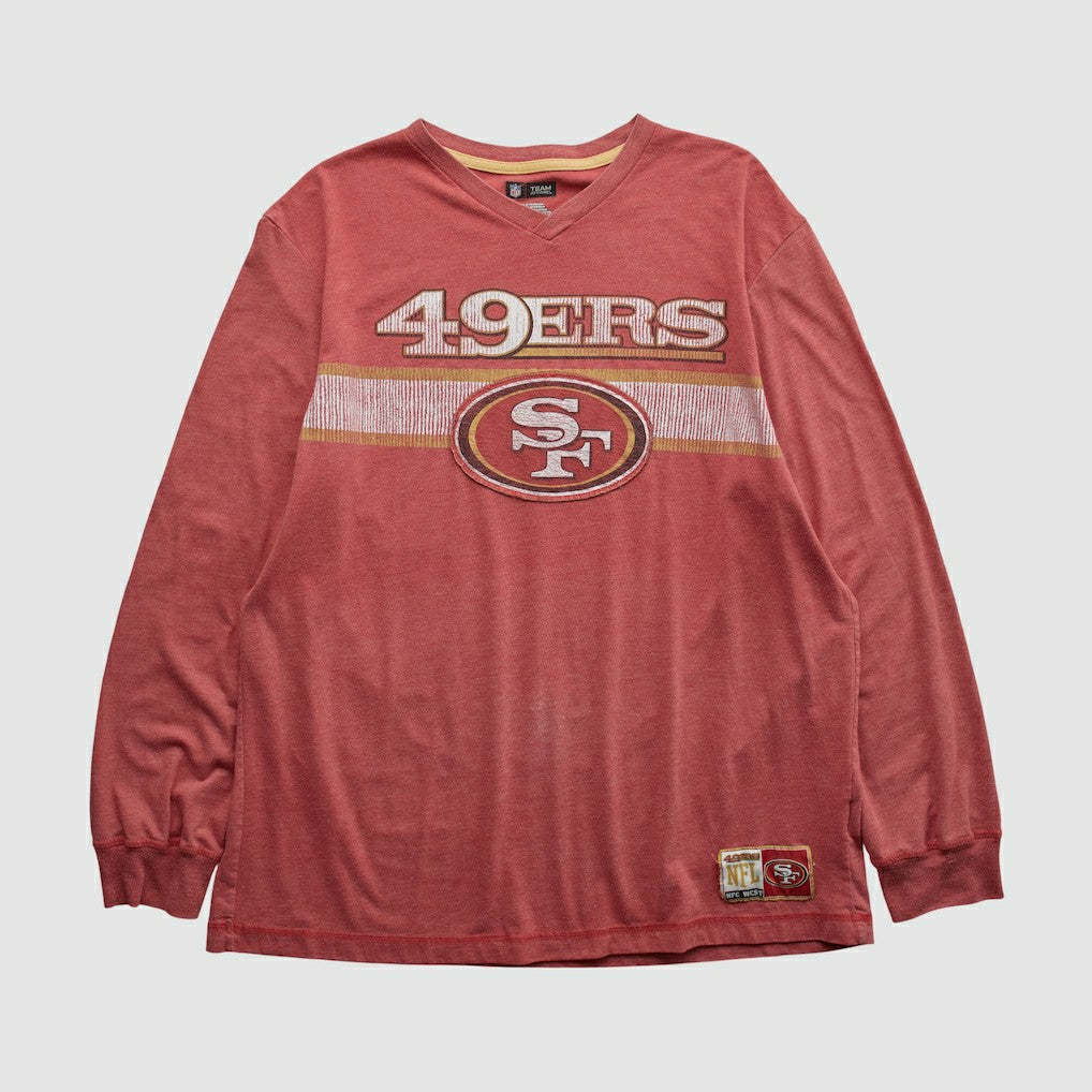 San Francisco 49ers NFL 2010s Long Sleeve T-shirt Red Vintage - Fanatics