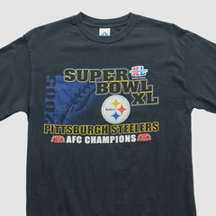 Super Bowl XL Alstyle 2006 Long Sleeve T-shirt Black Vintage - Fanatics