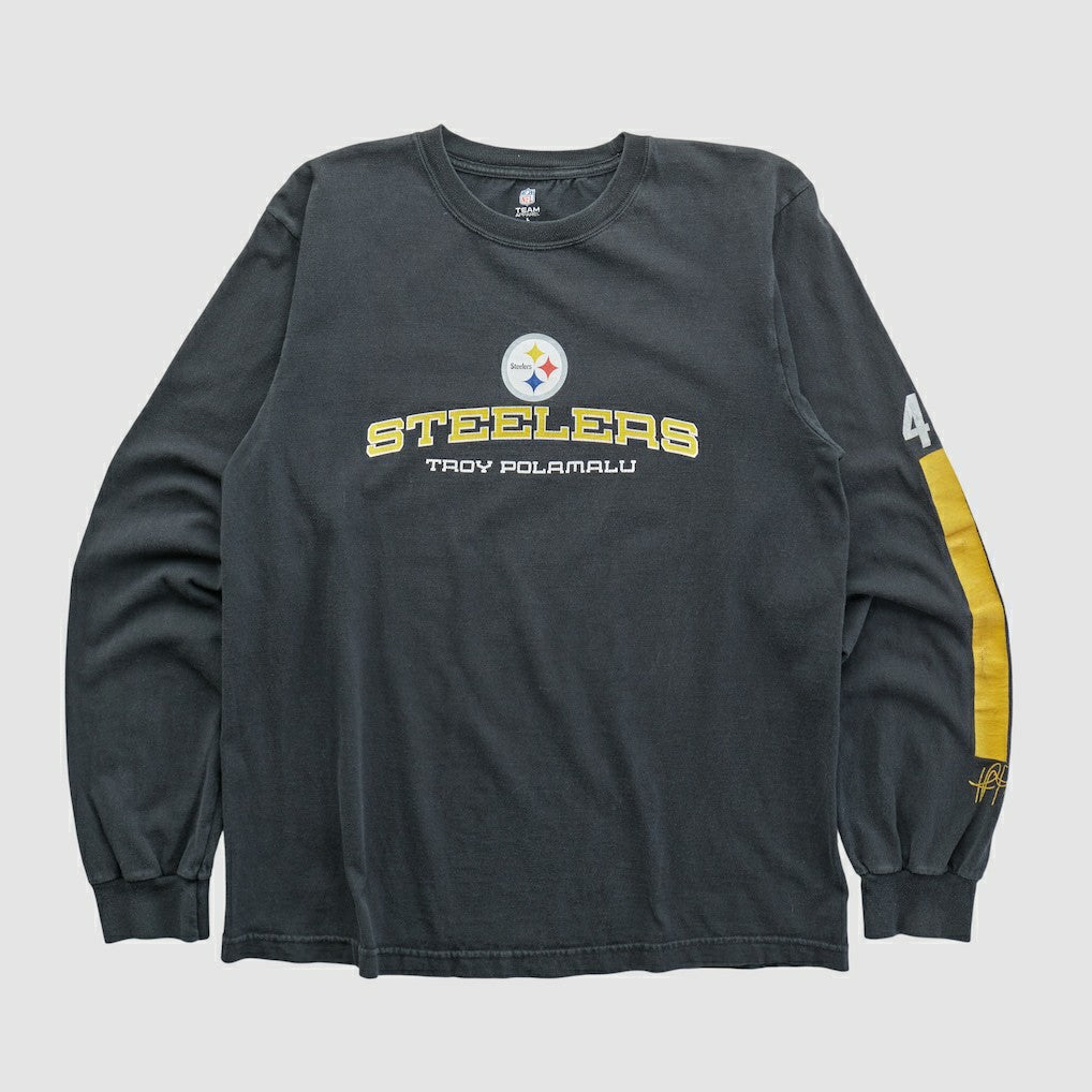 Pittsburgh Steelers NFL 2010s Long Sleeve T-shirt Black Vintage - Fanatics