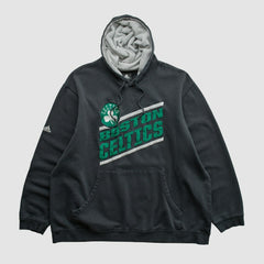 Adidas - Boston Celtics 2010s Hooded Pullover Sweatshirt - Black Vintage