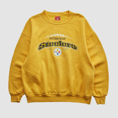 Pittsburgh Steelers NFL 2000s Pullover Sweatshirt Yellow Vintage - Fanatics