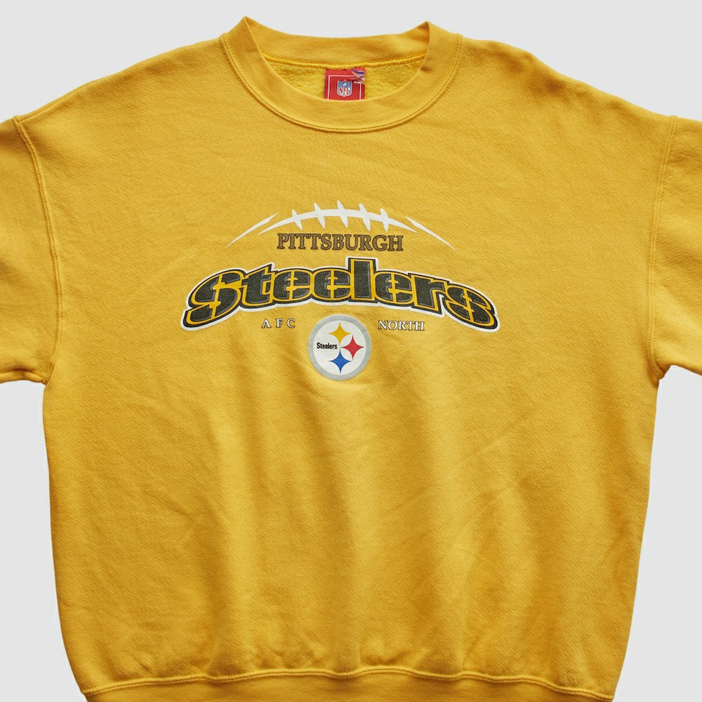 Pittsburgh Steelers NFL 2000s Pullover Sweatshirt Yellow Vintage - Fanatics