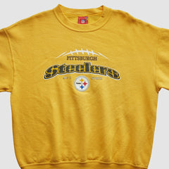 Pittsburgh Steelers NFL 2000s Pullover Sweatshirt Yellow Vintage - Fanatics